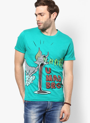 

Jack & Jones Printed Men' Round Neck Green T-Shirt, Green spruce