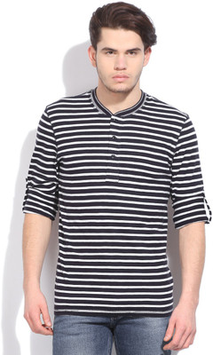 

Levi' Striped Men' Henley White, Black T-Shirt