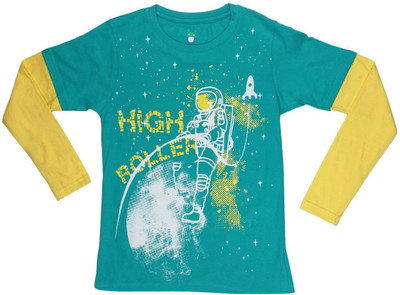 

Poppers by Pantaloons Boys Graphic Print T Shirt(Green, Pack of 1