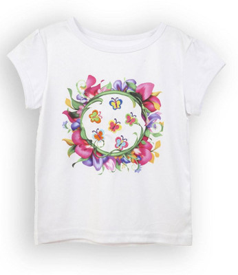 

Lilliput Girls Printed T Shirt(Multicolor, White