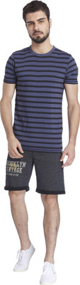 

Jack & Jones Striped Men' Round Neck Blue T-Shirt, Bright cobalt