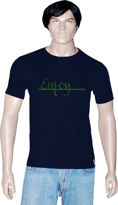 

Tshirt.in Graphic Print Men's Round Neck Dark Blue T-Shirt, Navy