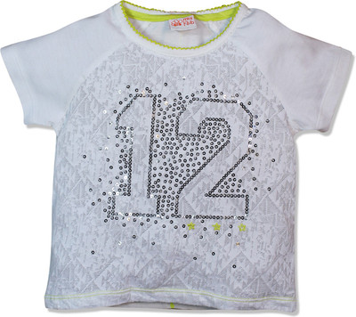 

FS Mini Klub Girls Applique T Shirt(White