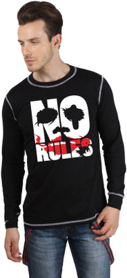 

SayItLoud Printed Men's Round Neck Black T-Shirt