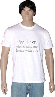 

Tshirt.in Graphic Print Men's Round Neck White T-Shirt, Pearl white