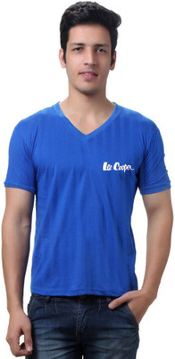 

Cool Club Solid Men's V-neck Blue T-Shirt, Royal blue