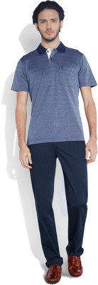 

Raymond Woven Men's Polo Neck Blue T-Shirt, Dark blue