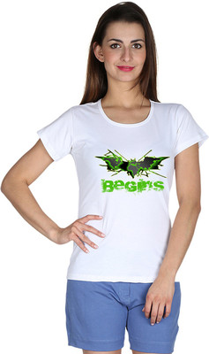 

Faireno Printed Women' Round Neck White T-Shirt