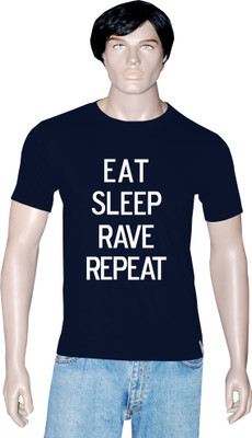 

Tshirt.in Graphic Print Men's Round Neck Dark Blue T-Shirt, Navy