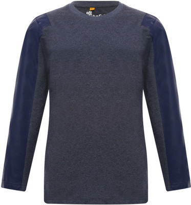 

Insta Fab Boys Solid Cotton T Shirt(Blue, Pack of 1, Denim