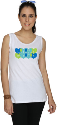 

SayItLoud Graphic Print Women' Round Neck White T-Shirt
