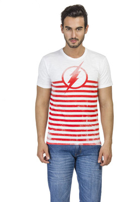 

DC Comics Printed Men's Round Neck White T-Shirt