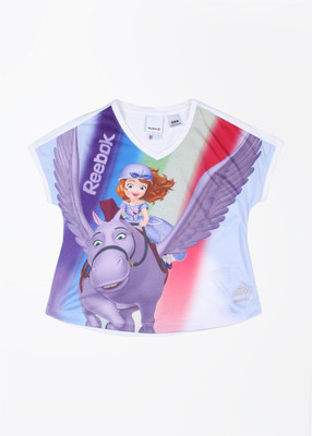 

REEBOK Girls Graphic Print T Shirt(White