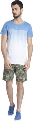 

Jack & Jones Solid Men's Round Neck White, Blue T-Shirt