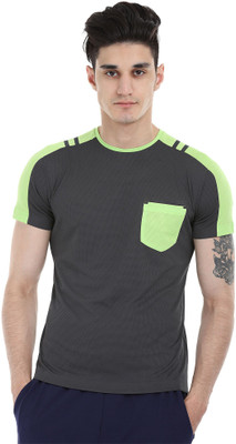 

Zobello Solid Men's Round Neck Multicolor T-Shirt