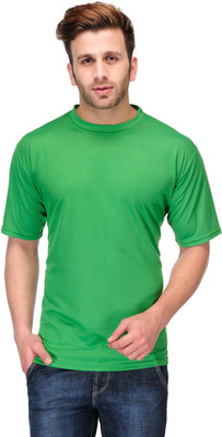 

Koolpals Solid Men Round Neck Green T-Shirt