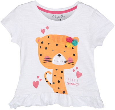 

Chirpie Pie by Pantaloons Girls Graphic Print T Shirt(White
