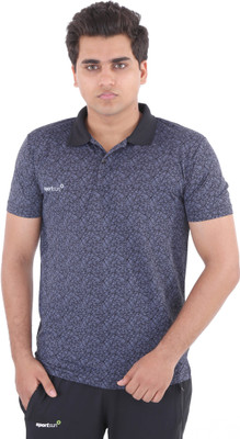 

Sport Sun Solid Men's Polo Neck Grey T-Shirt