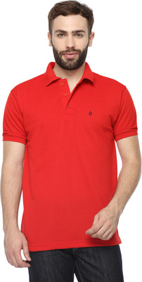 

Digo Solid Men's Polo Neck Red T-Shirt