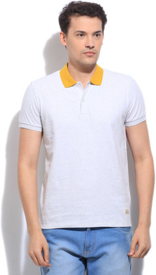 

United Colors of Benetton. Solid Men's Polo Neck Grey T-Shirt, 901