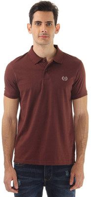 

Cloak & Decker Solid Men's Polo Neck Brown T-Shirt, Coffee
