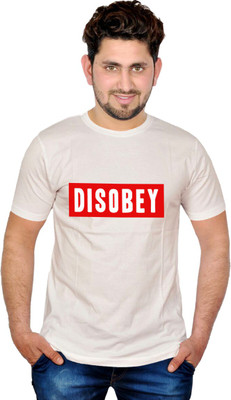 

INKIT Graphic Print Men's Round Neck White T-Shirt
