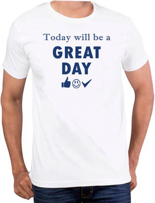 PhotogiftsIndia Printed Men's Round Neck White T-Shirt
