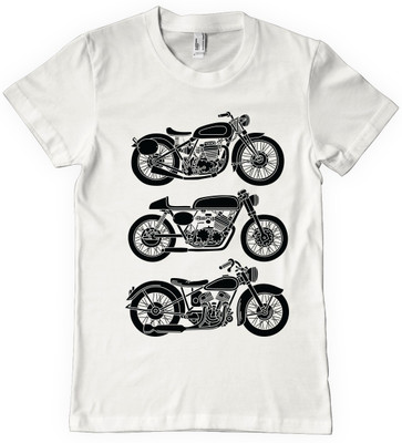 

DNA Graphic Print Men' Round Neck White T-Shirt