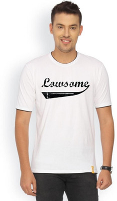 

Campus Sutra Printed Men Round Neck White T-Shirt
