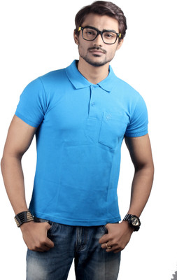 

Spur Solid Men' Polo Neck Blue T-Shirt, Turquoise