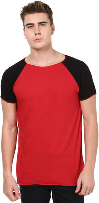 

Unisopent Designs Solid Men' Round Neck Red, Black T-Shirt