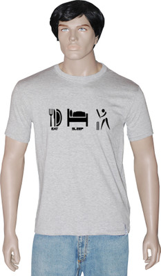 

Tshirt.in Graphic Print Men's Round Neck White T-Shirt, Pearl white