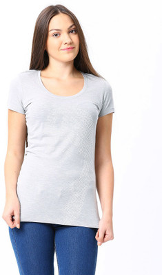 

Espresso Printed Women's Round Neck Grey T-Shirt