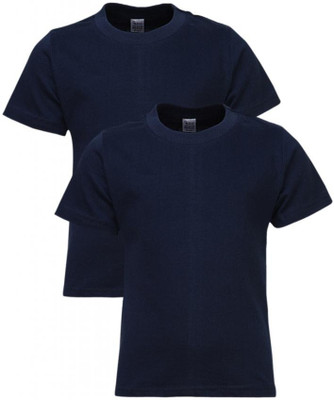 

Gkidz Boys Solid T Shirt(Blue, Pack of 2, Navy