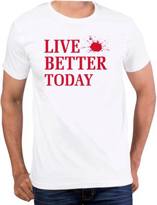 

PhotogiftsIndia Printed Men's Round Neck White T-Shirt