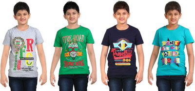 

FabTag - Dongli Boys Printed T Shirt(Multicolor, Pack of 4