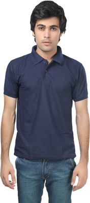 

Trendy Trotters Solid Men's Polo Neck Dark Blue T-Shirt, Navy blue