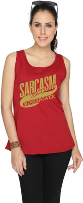 

SayItLoud Printed Women's Round Neck Maroon T-Shirt