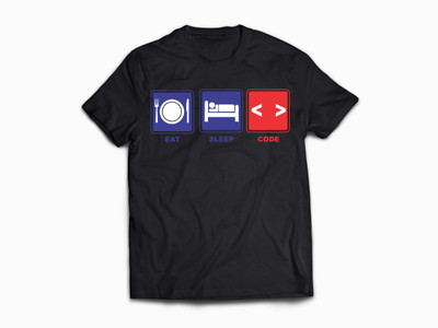 

Designmycloth Printed Men' Round Neck Black T-Shirt