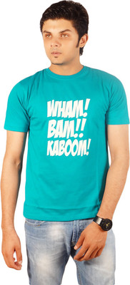 Socratees Printed Men Round Neck Dark Green T-Shirt