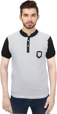 

Gallop Striped Men's Polo Neck Multicolor T-Shirt