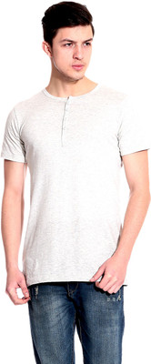 

Lemon & Vodka Solid Men's Henley Grey T-Shirt