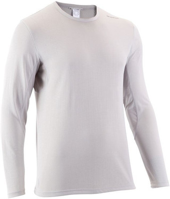 

Decathlon - Quechua Solid Men's Round Neck Grey T-Shirt