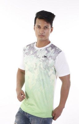 

Zagros Printed Men's Round Neck White T-Shirt