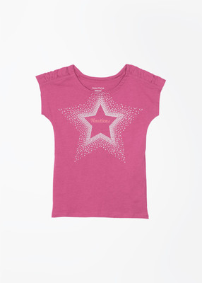 

Nautica Girls Printed T Shirt(Pink, 650