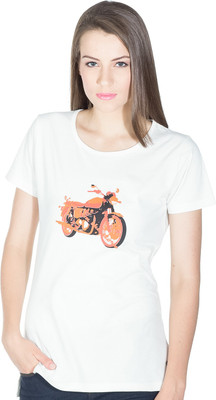 

Miss Chick Solid Women' Round Neck White T-Shirt