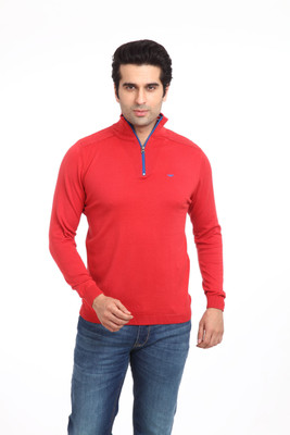 

Park Avenue Solid Men's Polo Neck Red T-Shirt
