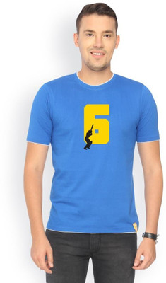 

Campus Sutra Solid Men Round Neck Blue T-Shirt, Royal blue