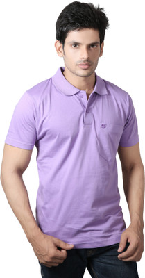 

Spur Solid Men's Polo Neck Purple T-Shirt, Lavender