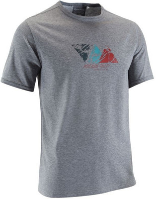 

Decathlon - Quechua Printed Men's Round Neck Grey T-Shirt